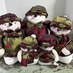 Christmas Festive Snowman Family Decor